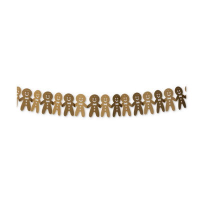 Kerstslinger gingerbread – bruin – 3.2 meter